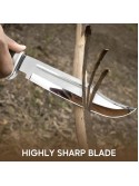 Crocodile Dundee Bowie Knife With Leather Sheath