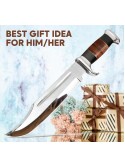 Crocodile Dundee Bowie Knife With Leather Sheath