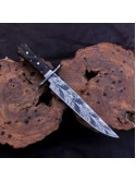 Handmade Damascus steel Feather Pattern Bowie Knife