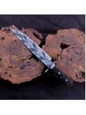 Handmade Damascus steel Feather Pattern Bowie Knife
