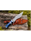 Handmade Bowie Knife, Fixed Blade Knife, Hunting Knife, Survival Knife, Camping Knife By Mortal Blades