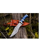 Handmade Bowie Knife, Fixed Blade Knife, Hunting Knife, Survival Knife, Camping Knife By Mortal Blades