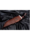 DAMASCUS HUNTING KNIFE, Bowie knife, Engraved knife, Personalized Gift for Him, Survival knife  By Mortal Blades