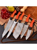 5-Piece Set of Chef Western Style Cooking Knife Household Slicing Knife Stainless Steel Kitchen Knife