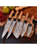 5-Piece Set of Chef Western Style Cooking Knife Household Slicing Knife Stainless Steel Kitchen Knife