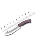 Handmade D2 Steel Gut Hook Knife – Full Tang Fixed Blade With Wood Handle