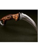 Custom Handmade Damascus Steel Karambit Hunting Knife With Leather Sheath 