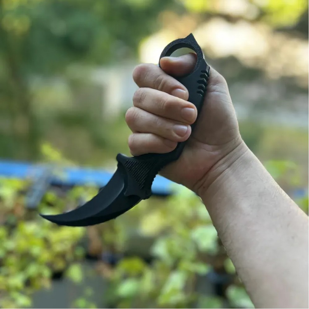 Custom handmadeKarambit Knife Matte Black