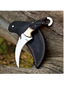 Handmade Damascus steel Karambit Knife