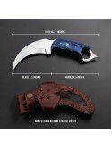 WARIVO KNIFE Karambit Knife - Fixed Blade with Sheath 