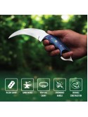 WARIVO KNIFE Karambit Knife - Fixed Blade with Sheath 