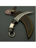 custom  Handmade Damascus Steel Karambit Knife