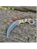 Handmade Damascus Steel Fixed Blade Karambit Knives