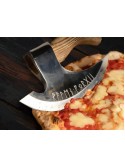 The Original custom hand forged pizza Axe , Viking pizza cutter axe ,