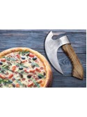 The Original custom hand forged pizza Axe , Viking pizza cutter axe ,
