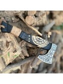 Handmade Viking Battle Axe Custom Gift Hand Forged Steel VIKING AXE Engraved Wood Handle
