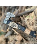 Handmade Viking Battle Axe Custom Gift Hand Forged Steel VIKING AXE Engraved Wood Handle