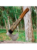 Personalize Viking Axe Handmade Forged Ragnar Axe, Best For Hunting And Camping
