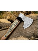 Personalize Viking Axe Handmade Forged Ragnar Axe, Best For Hunting And Camping