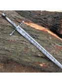 Handmade Damascus Viking Sword Full Tang Blade Blank 35.00 Inches