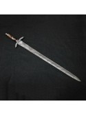 Custom Handmade Color Bone Handle Sword By Mortal Blades