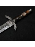 Custom Handmade Color Bone Handle Sword By Mortal Blades